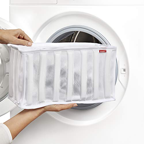 Rayen Lavadora y Secadora lavandería para Calzado | Bolsa Protectora Reutilizable para el Lavado de Zapatos | 34 x 16 x 19 cm, Blanco