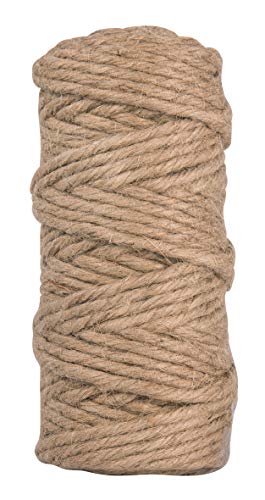 Rayher 4200431 6-Fold Jute Thread, Plastic, Natural, 6 mm, 35 m Spool Hilo de Yute, sextuple, 6mm ø, Bobina 35m