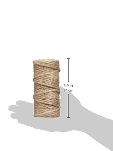 Rayher 4200431 6-Fold Jute Thread, Plastic, Natural, 6 mm, 35 m Spool Hilo de Yute, sextuple, 6mm ø, Bobina 35m