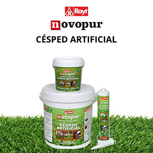 Rayt 1315-13 Novopur Cartucho de Adhesivo monocomponente de Poliuretano para césped Artificial y también pavimentos de Goma, Caucho y PVC. Color Verde. Secado en 30 Minutos, 300ml Rayt 1315-13 Novopur Cartucho de Adhesivo monocomponente de Poliuretano para césped Artificial y también pavimentos de Goma, Caucho y PVC. Color Verde. Secado en 30 Minutos, 300ml