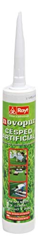 Rayt 1315-13 Novopur Cartucho de Adhesivo monocomponente de Poliuretano para césped Artificial y también pavimentos de Goma, Caucho y PVC. Color Verde. Secado en 30 Minutos, 300ml