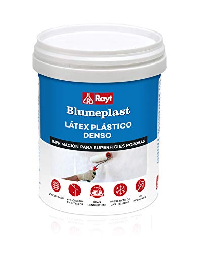 Rayt 157-09 Blumeplast M-20: Látex plástico denso, sellador de superficies de yeso, cemento, estuco, madera, y sellante para manualidades. Secado transparente. 1 kg, 1kg
