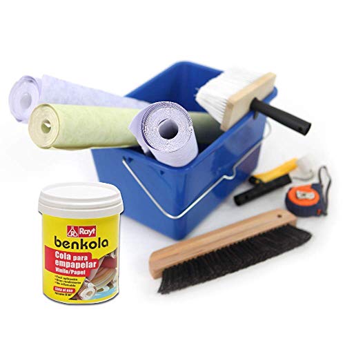 Rayt 1760-09 Benkola Cola para empapelar. Lista al Uso Pintado o Vinilo con Dorso de Papel o Tejido, 1kg Rayt 1760-09 Benkola Cola para empapelar. Lista al Uso Pintado o Vinilo con Dorso de Papel o Tejido, 1kg