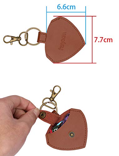 Rayzm Portapúas para Guitarra con 6 pcs, Soporte de Cuero Bolsita de Púas Llavero, Cinta con Enganche de Botón al Mástil para Correas. Guitarra Clásica, Acústica, Eléctrica, Bajo y Mandolina. Rayzm Portapúas para Guitarra con 6 pcs, Soporte de Cuero Bolsita de Púas Llavero, Cinta con Enganche de Botón al Mástil para Correas. Guitarra Clásica, Acústica, Eléctrica, Bajo y Mandolina.
