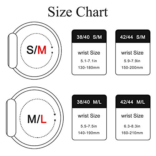 RAZAN Silicona Correa Compatible con Apple Watch 38mm 42mm 40mm 44mm,Pulseras de Repuesto de Silicona Suave para iWatch Series 6 5 4 3 2 1 SE(38mm/40mm S/M, Blanco) RAZAN Silicona Correa Compatible con Apple Watch 38mm 42mm 40mm 44mm,Pulseras de Repuesto de Silicona Suave para iWatch Series 6 5 4 3 2 1 SE(38mm/40mm S/M, Blanco)