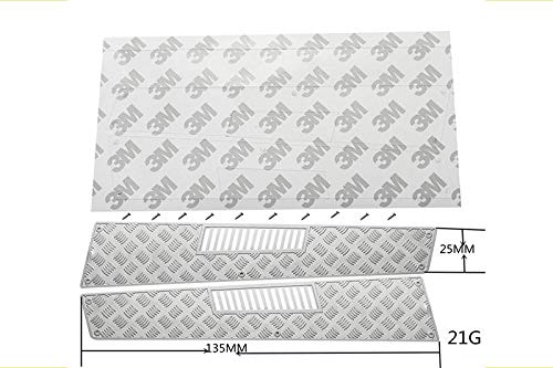 R/C Scale Accessories : Stainless Steel Slip Proof Tread & Fender Vent For TRX-6 Mercedes-Benz G63 (88096-4) / TRX-4 Mercedes-Benz G500 (82096-4) - 13Pc Set Black