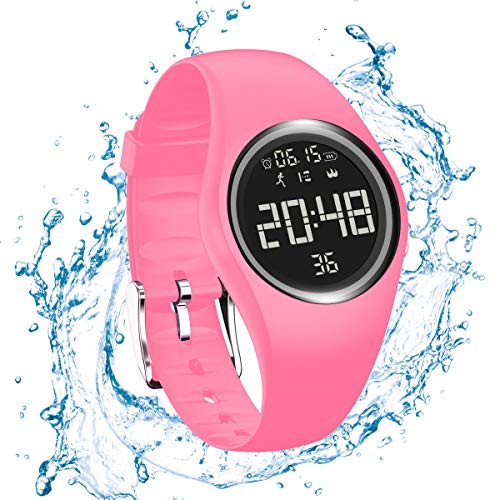 RCruning-EU Pulsera Actividad Impermeable IP68 Fitness Smartwatch Tracker Contador de Pasos, Contador de Calorías,Distancia niños Mujer Hombre - Non-Bluetooth Non-App