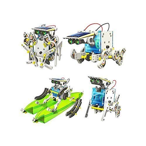 RCTecnic Kit de Robótica Solar Para Niños,13 Robots en 1, Kit de Construcción Robotica Educativa, Más de 80 Piezas Juguetes Educativos DIY Juguetes Baratos y Originales