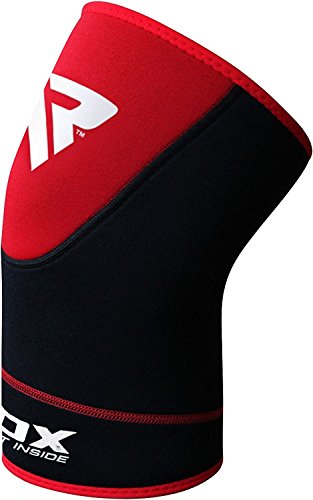 RDX Boxe MMA rodillera para apoyo y protección durante el deporte o el Fitness, rojo, L/XL