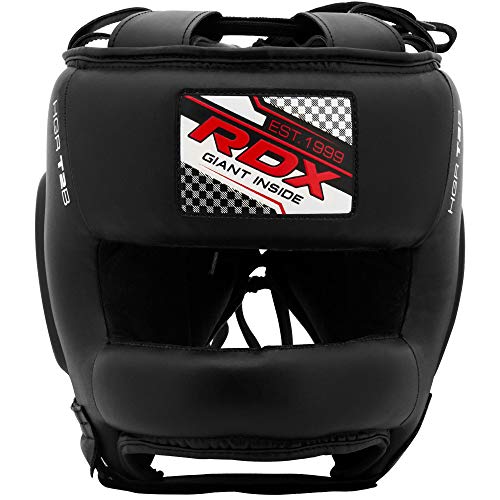 RDX Boxeo Cuero Cascos MMA Sparring Kickboxing Casco Protector Entrenamiento Lucha