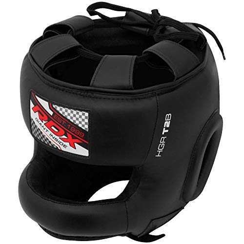 RDX Boxeo Cuero Cascos MMA Sparring Kickboxing Casco Protector Entrenamiento Lucha