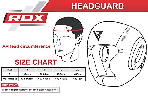 RDX Cascos Boxeo Cuero MMA Kickboxing Sparring Casco Protector Entrenamiento Lucha