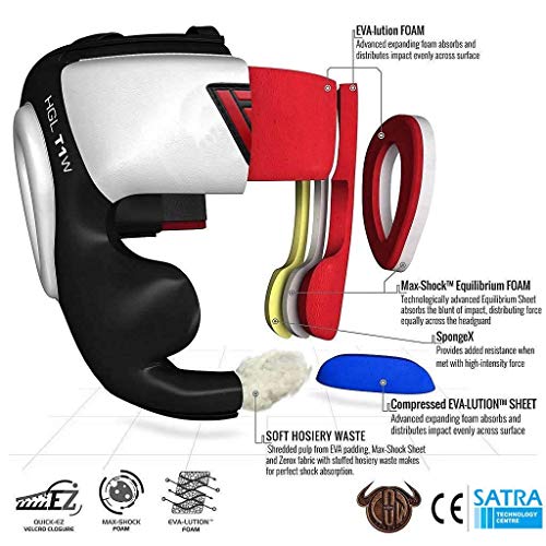 RDX Cascos Boxeo Cuero MMA Kickboxing Sparring Casco Protector Entrenamiento Lucha RDX Cascos Boxeo Cuero MMA Kickboxing Sparring Casco Protector Entrenamiento Lucha