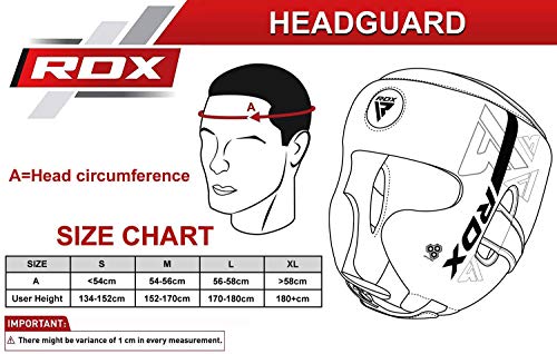 RDX Cascos Boxeo Helmet MMA para Entrenamiento y Muay Thai, Maya Hide Cuero Kara Head Guard, Ideal para Grappling, Sparring, Artes Marciales Kickboxing, Karate, BJJ, Taekwondo RDX Cascos Boxeo Helmet MMA para Entrenamiento y Muay Thai, Maya Hide Cuero Kara Head Guard, Ideal para Grappling, Sparring, Artes Marciales Kickboxing, Karate, BJJ, Taekwondo