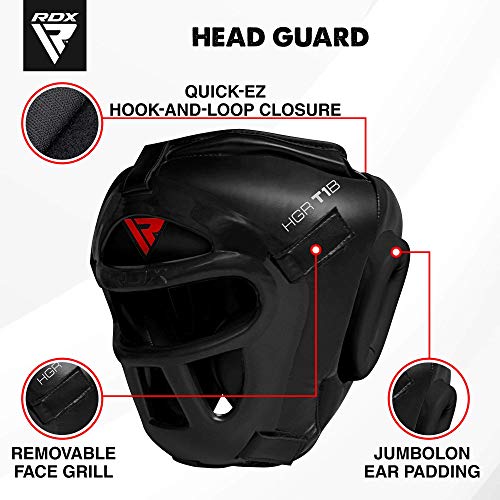 RDX Cascos Boxeo MMA Kickboxing Sparring Casco Protector Entrenamiento Lucha