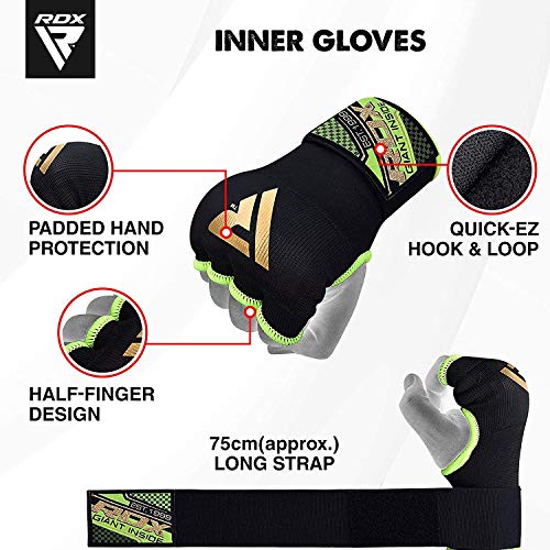 RDX Cinta Boxeo Vendas Mano Muñeca Elasticas Interiores Guantes MMA Envolturas Vendaje Kick Boxing