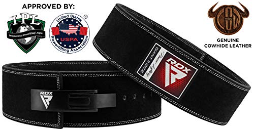 RDX Cinturon Musculacion para Power Lifting Gimnasio Entrenamiento | Aprobado por IPL y USPA |4" Lumbar Palanca Hebilla Peso Levantamiento Cinturón para Gym Fitness, Muscular Xfit Ejercicio, Deadlifts RDX Cinturon Musculacion para Power Lifting Gimnasio Entrenamiento | Aprobado por IPL y USPA |4" Lumbar Palanca Hebilla Peso Levantamiento Cinturón para Gym Fitness, Muscular Xfit Ejercicio, Deadlifts