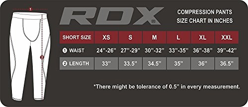 RDX Compresión Neopreno Pantalones Cortos Termicos Pants Ropa Deportiva Base Layer Tight