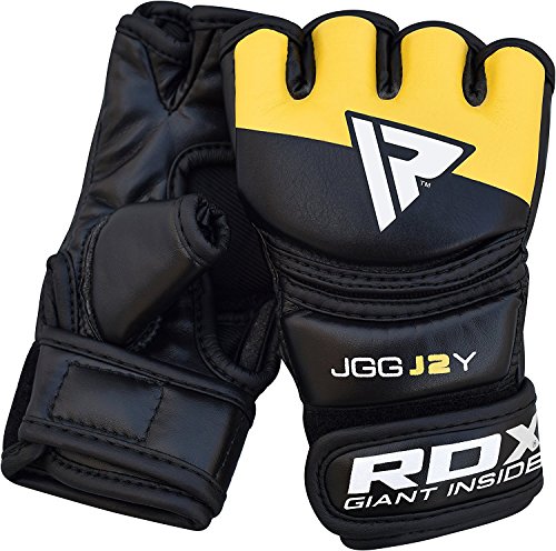 RDX Cuero MMA Niño Guantes Lucha Libre UFC Sparring Artes Marciales Grappling Guantillas Entrenamiento