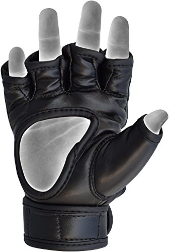 RDX Cuero MMA Niño Guantes Lucha Libre UFC Sparring Artes Marciales Grappling Guantillas Entrenamiento RDX Cuero MMA Niño Guantes Lucha Libre UFC Sparring Artes Marciales Grappling Guantillas Entrenamiento