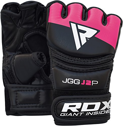 RDX Cuero MMA Niño Guantes Lucha Libre UFC Sparring Artes Marciales Grappling Guantillas Entrenamiento RDX Cuero MMA Niño Guantes Lucha Libre UFC Sparring Artes Marciales Grappling Guantillas Entrenamiento