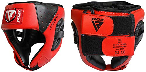 RDX Cuero Niño Boxeo Cascos MMA Kickboxing Sparring Casco Protector Entrenamiento Lucha (CE Certificado Aprobado por SATRA) RDX Cuero Niño Boxeo Cascos MMA Kickboxing Sparring Casco Protector Entrenamiento Lucha (CE Certificado Aprobado por SATRA)