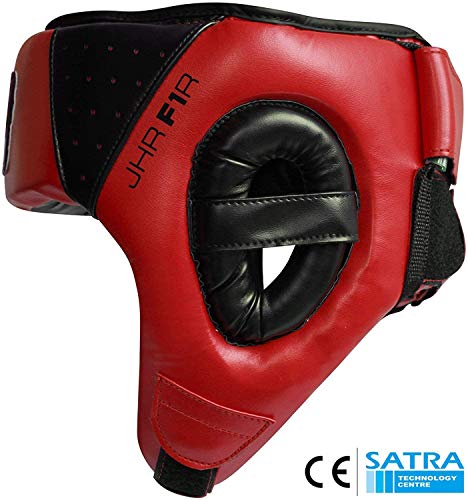 RDX Cuero Niño Boxeo Cascos MMA Kickboxing Sparring Casco Protector Entrenamiento Lucha (CE Certificado Aprobado por SATRA) RDX Cuero Niño Boxeo Cascos MMA Kickboxing Sparring Casco Protector Entrenamiento Lucha (CE Certificado Aprobado por SATRA)