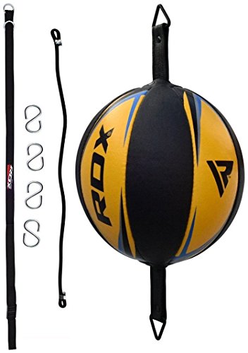 RDX Doble End Velocidad Bola Cuero MMA Rapida Speed Bag Entrenamiento Gimnasio RDX Doble End Velocidad Bola Cuero MMA Rapida Speed Bag Entrenamiento Gimnasio