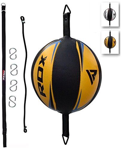 RDX Doble End Velocidad Bola Cuero MMA Rapida Speed Bag Entrenamiento Gimnasio RDX Doble End Velocidad Bola Cuero MMA Rapida Speed Bag Entrenamiento Gimnasio