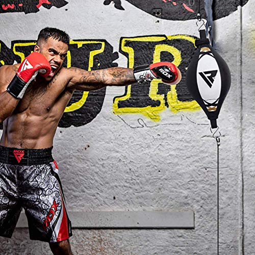 RDX Doble End Velocidad Bola Peras Boxeo Pera MMA Rapida Speed Bag Gimnasio Entrenamiento RDX Doble End Velocidad Bola Peras Boxeo Pera MMA Rapida Speed Bag Gimnasio Entrenamiento