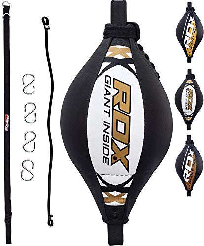 RDX Doble End Velocidad Bola Peras Boxeo Pera MMA Rapida Speed Bag Gimnasio Entrenamiento RDX Doble End Velocidad Bola Peras Boxeo Pera MMA Rapida Speed Bag Gimnasio Entrenamiento
