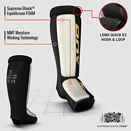 RDX Espinilleras Kick Boxing Boxeo MMA Protección Muay Thai Espinilla Empeine Shin Pads RDX Espinilleras Kick Boxing Boxeo MMA Protección Muay Thai Espinilla Empeine Shin Pads