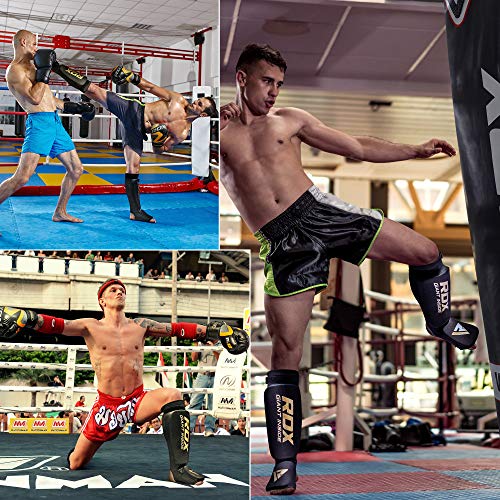 RDX Espinilleras Kick Boxing Boxeo MMA Protección Muay Thai Espinilla Empeine Shin Pads