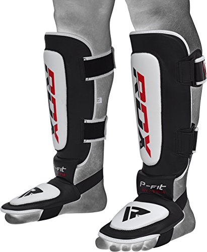 RDX Espinilleras Kick Boxing Cuero Boxeo MMA Protección Muay Thai Espinilla Empeine RDX Espinilleras Kick Boxing Cuero Boxeo MMA Protección Muay Thai Espinilla Empeine