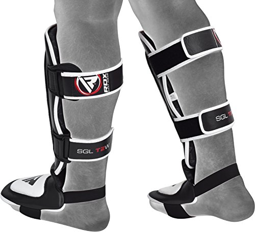 RDX Espinilleras Kick Boxing Cuero Boxeo MMA Protección Muay Thai Espinilla Empeine RDX Espinilleras Kick Boxing Cuero Boxeo MMA Protección Muay Thai Espinilla Empeine