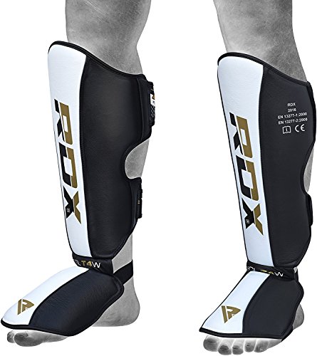 RDX Espinilleras Kick Boxing Cuero Boxeo MMA Protección Muay Thai Espinilla Empeine RDX Espinilleras Kick Boxing Cuero Boxeo MMA Protección Muay Thai Espinilla Empeine