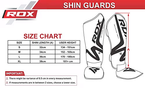 RDX Espinilleras Kick Boxing MMA Protección Muay Thai Espinilla Empeine RDX Espinilleras Kick Boxing MMA Protección Muay Thai Espinilla Empeine