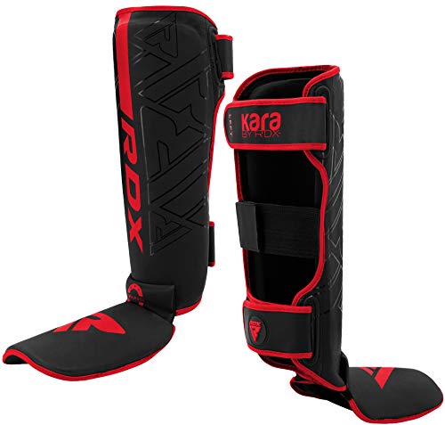 RDX Espinilleras Kick Boxing para Artes Marciales Entrenamiento, Maya Hide Cuero Muay Thai Almohadillas piernas, Equipo de Protección para Boxeo, Kárate, MMA, Sparring, BJJ RDX Espinilleras Kick Boxing para Artes Marciales Entrenamiento, Maya Hide Cuero Muay Thai Almohadillas piernas, Equipo de Protección para Boxeo, Kárate, MMA, Sparring, BJJ