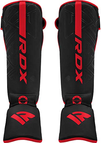 RDX Espinilleras Kick Boxing para Artes Marciales Entrenamiento, Maya Hide Cuero Muay Thai Almohadillas piernas, Equipo de Protección para Boxeo, Kárate, MMA, Sparring, BJJ RDX Espinilleras Kick Boxing para Artes Marciales Entrenamiento, Maya Hide Cuero Muay Thai Almohadillas piernas, Equipo de Protección para Boxeo, Kárate, MMA, Sparring, BJJ
