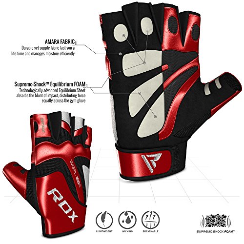 RDX Gimnasio Guantes Gym Musculacion Pesas Fitness Entrenamiento Culturismo