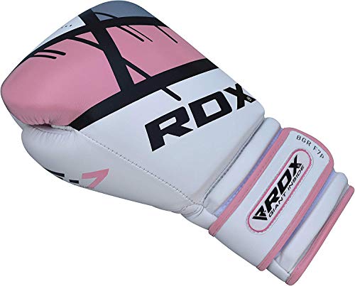 RDX Guantes de Boxeo Mujer para Entrenamiento y Muay Thai | Maya Hide Cuero Mitones para Kick Boxing, Sparring | Boxing Gloves para Combate Training, Saco Boxeo RDX Guantes de Boxeo Mujer para Entrenamiento y Muay Thai | Maya Hide Cuero Mitones para Kick Boxing, Sparring | Boxing Gloves para Combate Training, Saco Boxeo