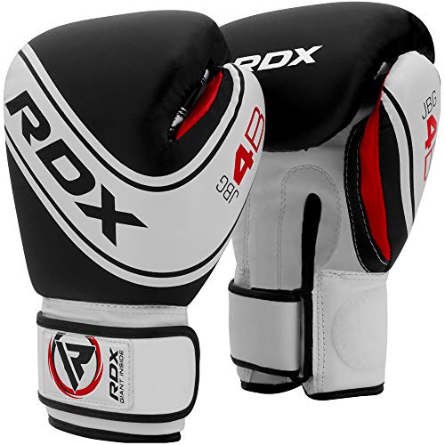 RDX Guantes de Boxeo Niño para Entrenamiento y Muay Thai | Maya Hide Cuero Junior 4oz, 6oz Mitones para Kick Boxing, Sparring | Combate Kids Boxing Gloves para Saco Boxeo Training RDX Guantes de Boxeo Niño para Entrenamiento y Muay Thai | Maya Hide Cuero Junior 4oz, 6oz Mitones para Kick Boxing, Sparring | Combate Kids Boxing Gloves para Saco Boxeo Training
