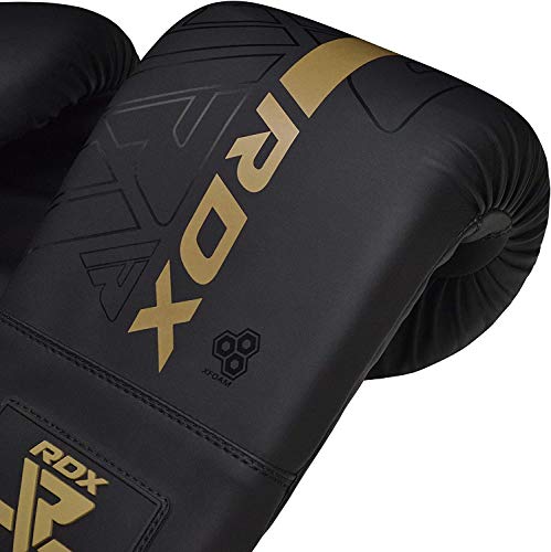 RDX Guantes de Boxeo para Entrenamiento Puñetazos, Maya Hide Cuero Kara Mitones para Saco Boxeo, Kick Boxing, Sparring, Muay Thai, Artes Marciales, MMA, Guantillas para Combate Training, Manoplas