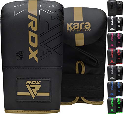 RDX Guantes de Boxeo para Entrenamiento Puñetazos, Maya Hide Cuero Kara Mitones para Saco Boxeo, Kick Boxing, Sparring, Muay Thai, Artes Marciales, MMA, Guantillas para Combate Training, Manoplas