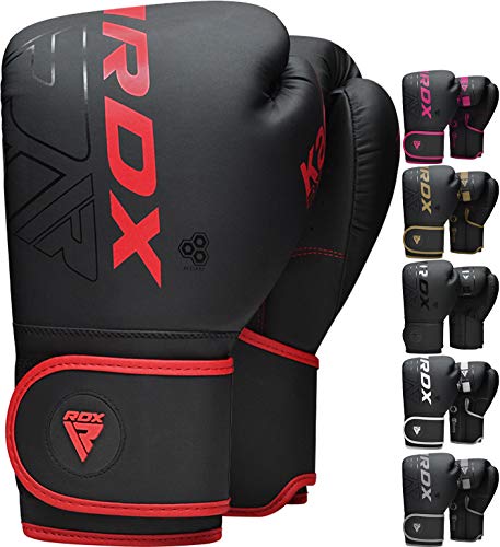 RDX Guantes de Boxeo para Entrenamiento y Muay Thai, Maya Hide Cuero Kara Mitones para Sparring, Kick Boxing, Boxing Gloves para Saco Boxeo, Artes Marciales Training RDX Guantes de Boxeo para Entrenamiento y Muay Thai, Maya Hide Cuero Kara Mitones para Sparring, Kick Boxing, Boxing Gloves para Saco Boxeo, Artes Marciales Training