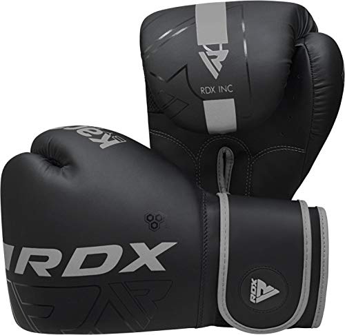RDX Guantes de Boxeo para Entrenamiento y Muay Thai, Maya Hide Cuero Kara Mitones para Sparring, Kick Boxing, Boxing Gloves para Saco Boxeo, Artes Marciales Training