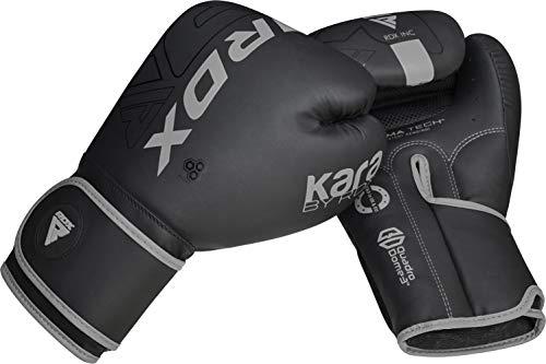 RDX Guantes de Boxeo para Entrenamiento y Muay Thai, Maya Hide Cuero Kara Mitones para Sparring, Kick Boxing, Boxing Gloves para Saco Boxeo, Artes Marciales Training