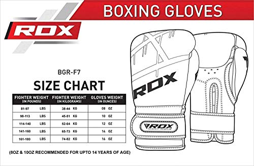 RDX Guantes de Boxeo para Entrenamiento y Muay Thai | Maya Hide Cuero Mitones para Kick Boxing, Sparring | Boxing Gloves para Combate Training, Saco Boxeo RDX Guantes de Boxeo para Entrenamiento y Muay Thai | Maya Hide Cuero Mitones para Kick Boxing, Sparring | Boxing Gloves para Combate Training, Saco Boxeo