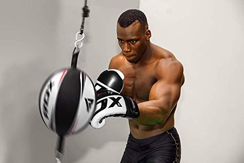 RDX Guantes de Boxeo para Muay Thai y Entrenamiento | Cuero Vacuno Mitones para Sparring, Kick Boxing | Boxing Gloves para Saco Boxeo, Combate Training