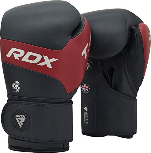 RDX Guantes de Boxeo para Muay Thai y Entrenamiento | Kalix Cuero Mitones para Sparring, Kick Boxing | Boxing Gloves para Saco Boxeo, Combate Training